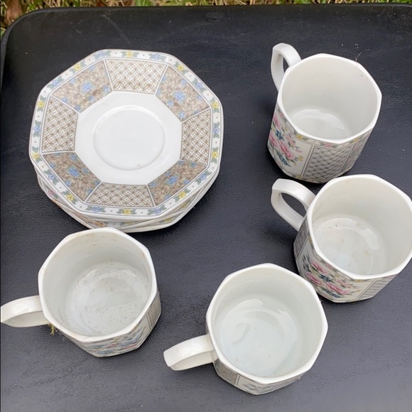 Vintage 10 Piece Japan Takahshi Tea Set mini cups - Picture 2 of 8